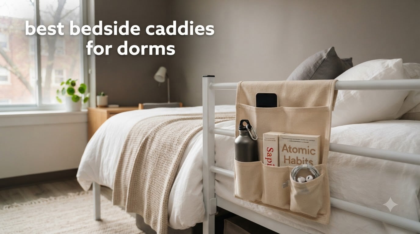 best bedside caddies for dorms