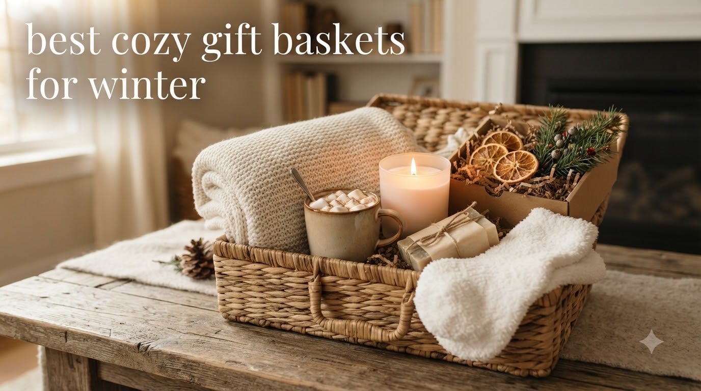 best cozy gift baskets for winter