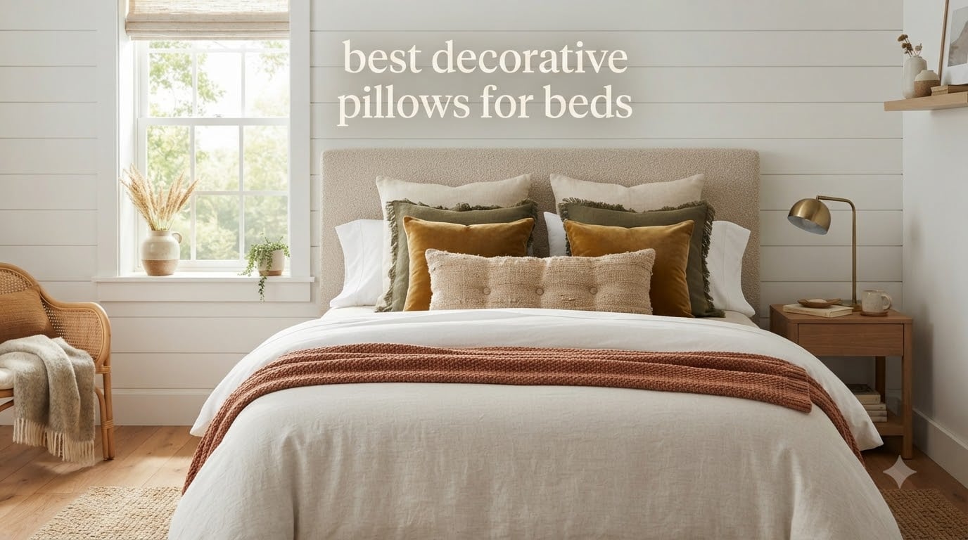 best decorative pillows for beds