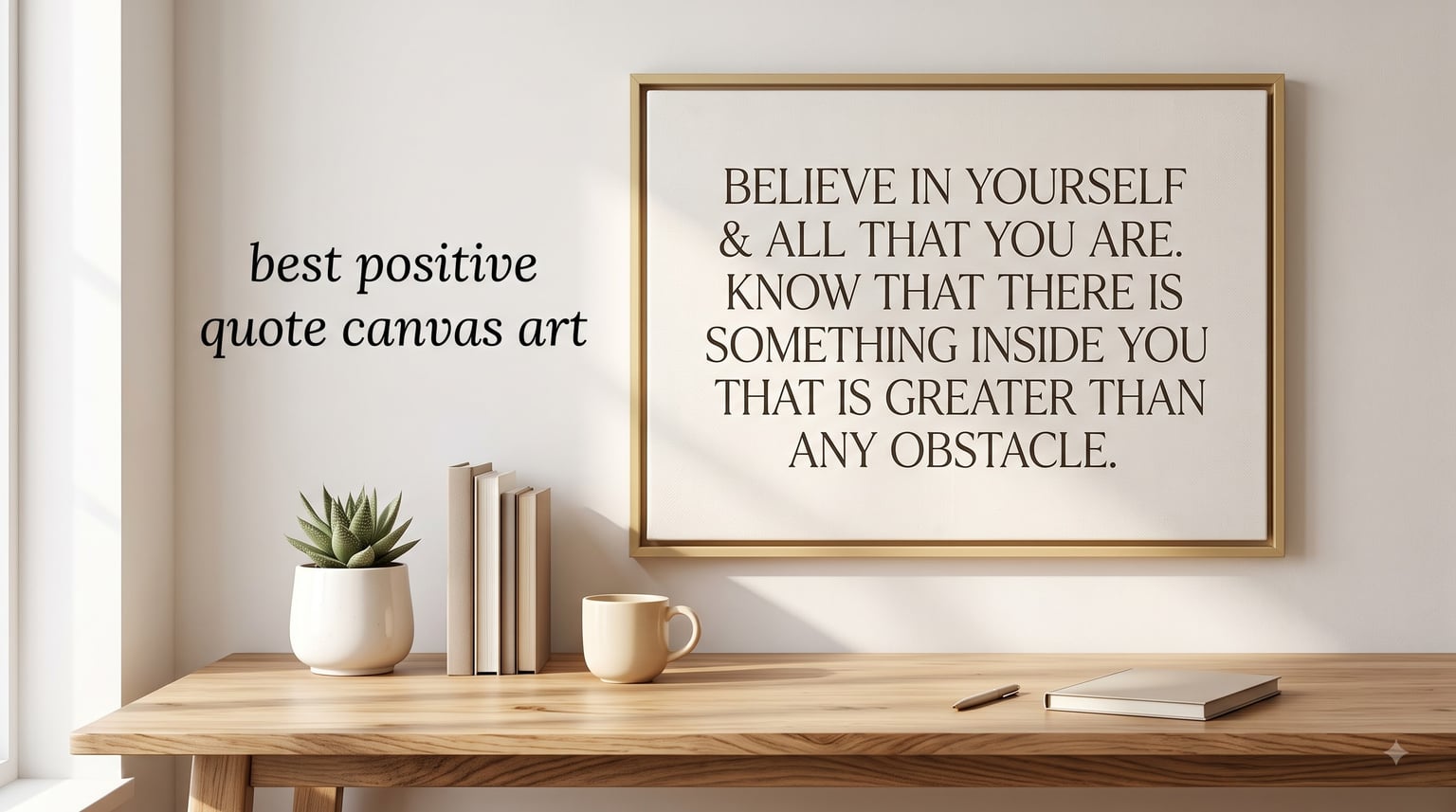 best positive quote canvas art