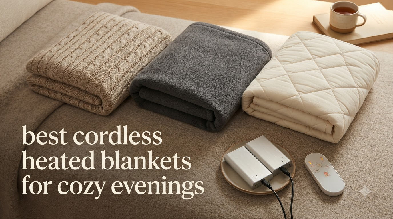 best cordless heated blankets for cozy evenings