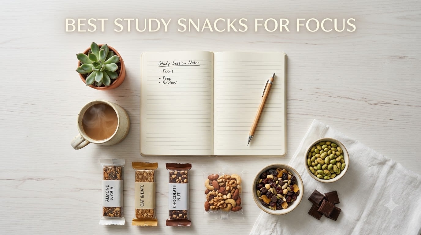 best study snacks for focus