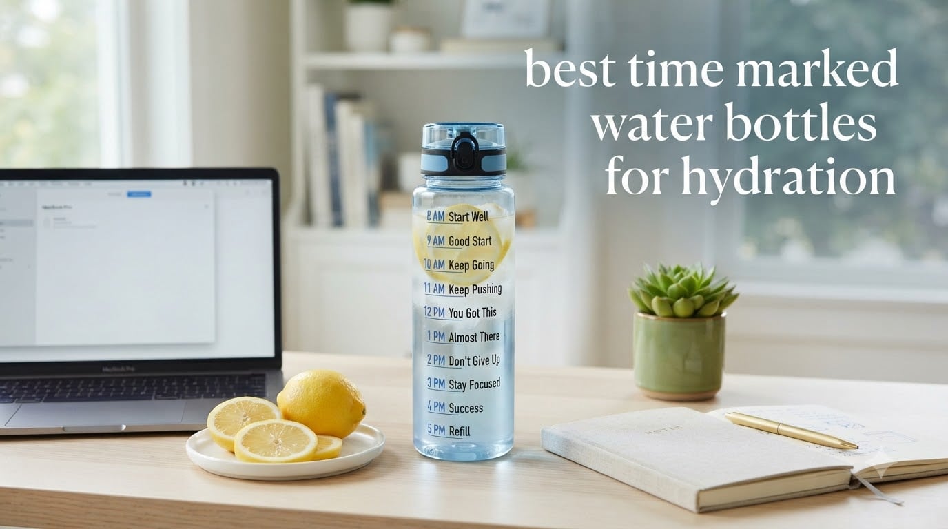 best time marked water bottles for hydration