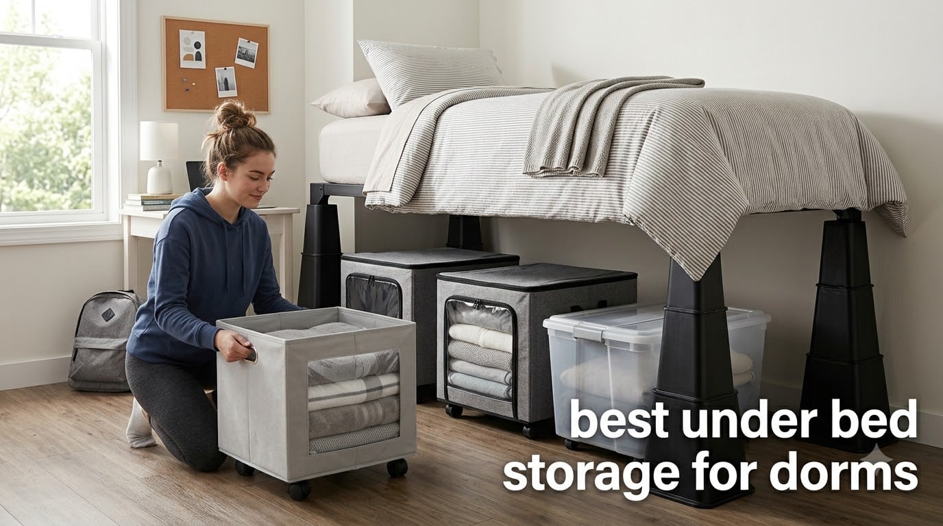 best under bed storage for dorms