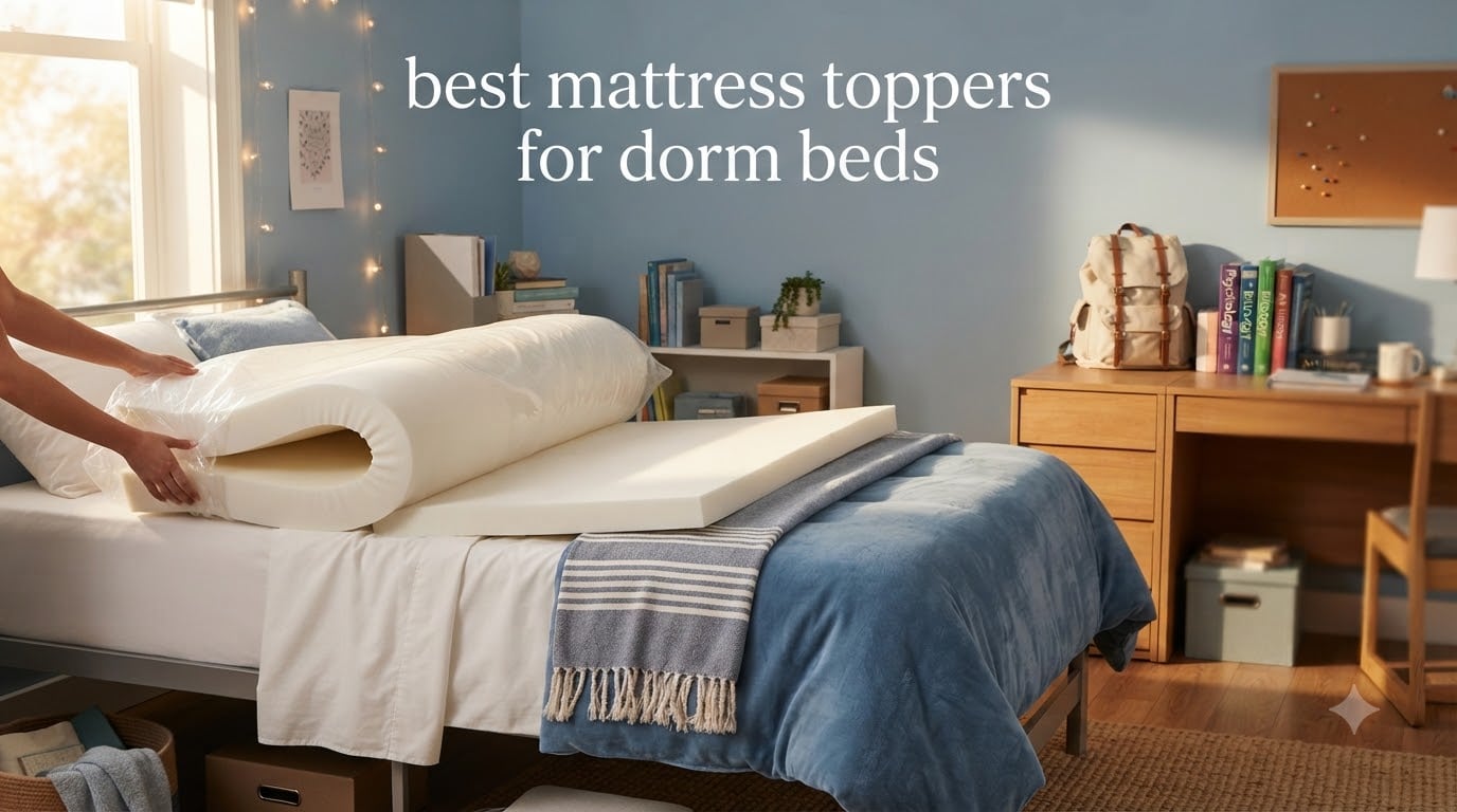 best mattress toppers for dorm beds