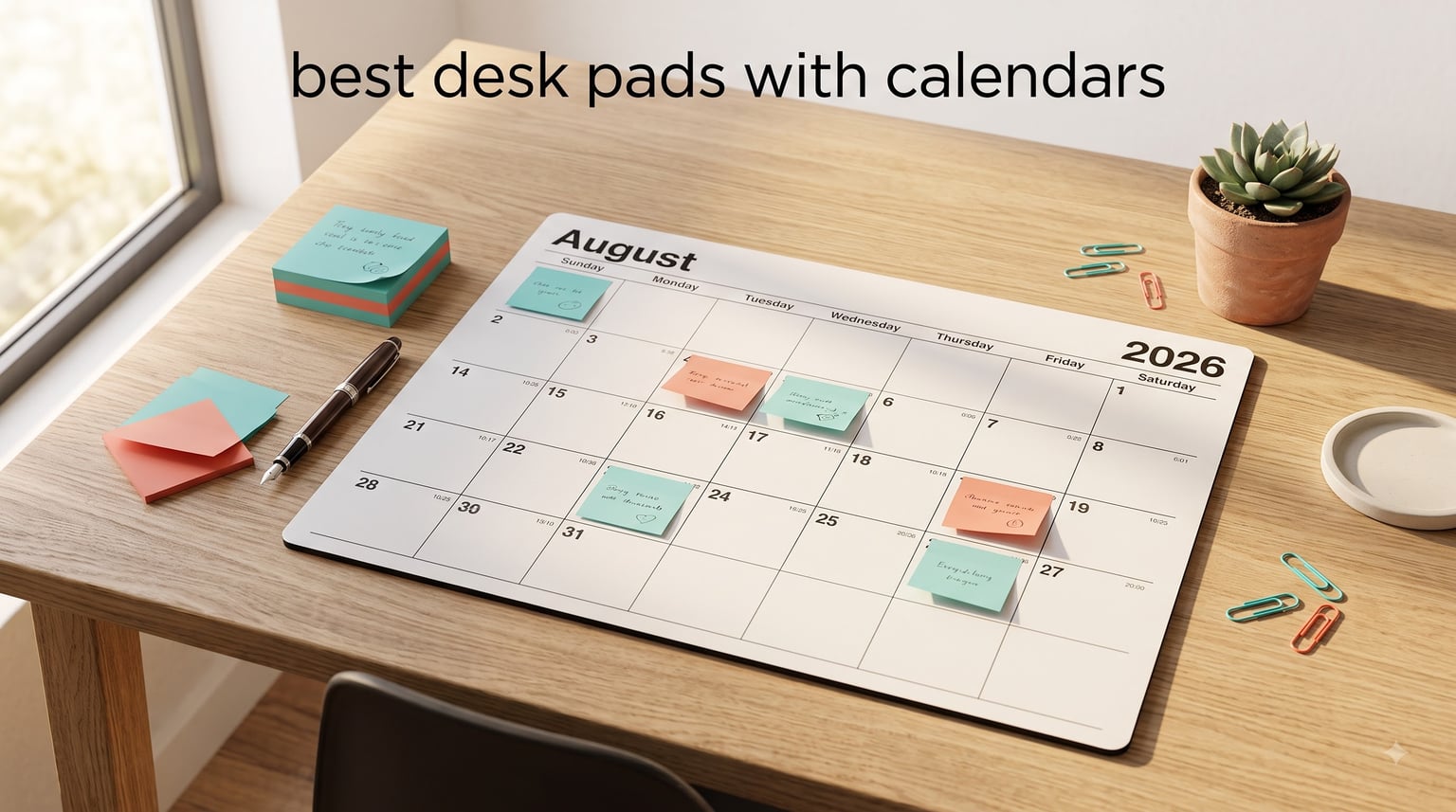 best desk pads with calendars