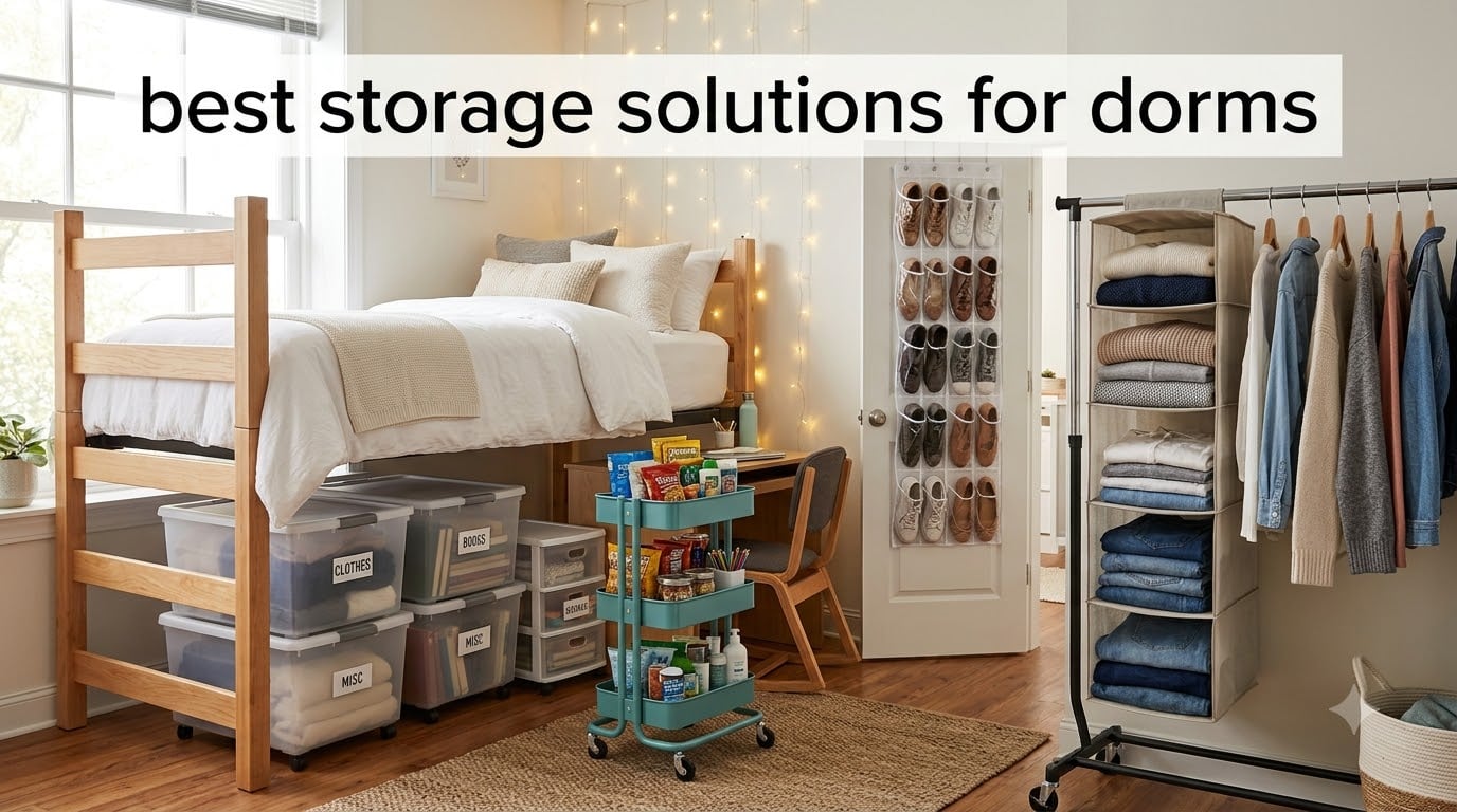 best storage solutions for dorms
