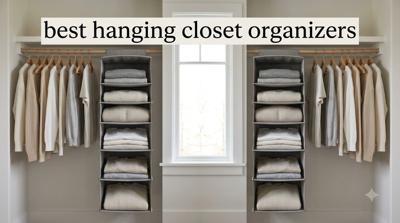 best hanging closet organizers