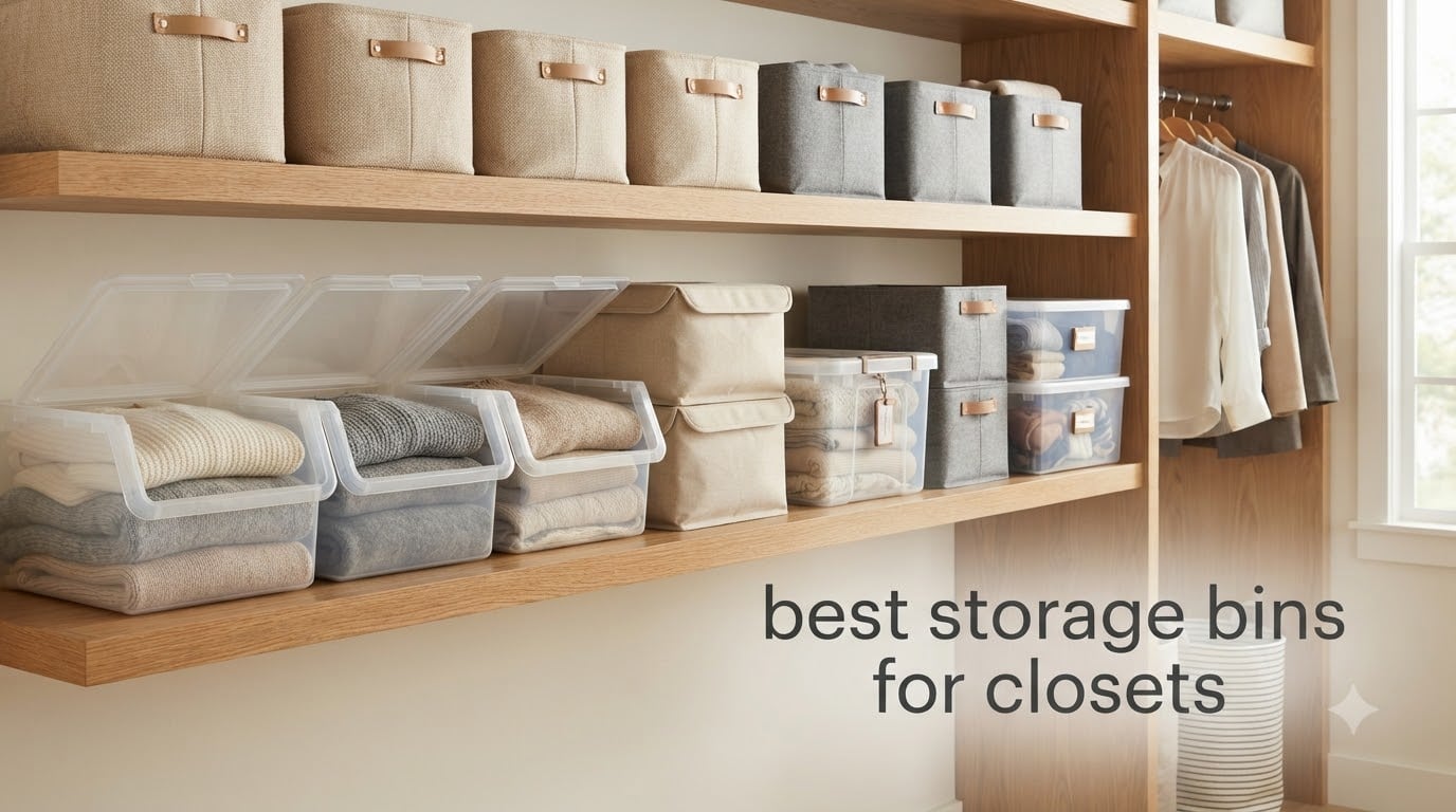 best storage bins for closets