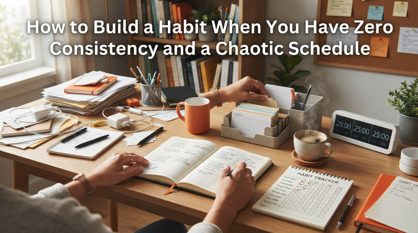 How to Build a Habit When You Have Zero Consistency and a Chaotic Schedule