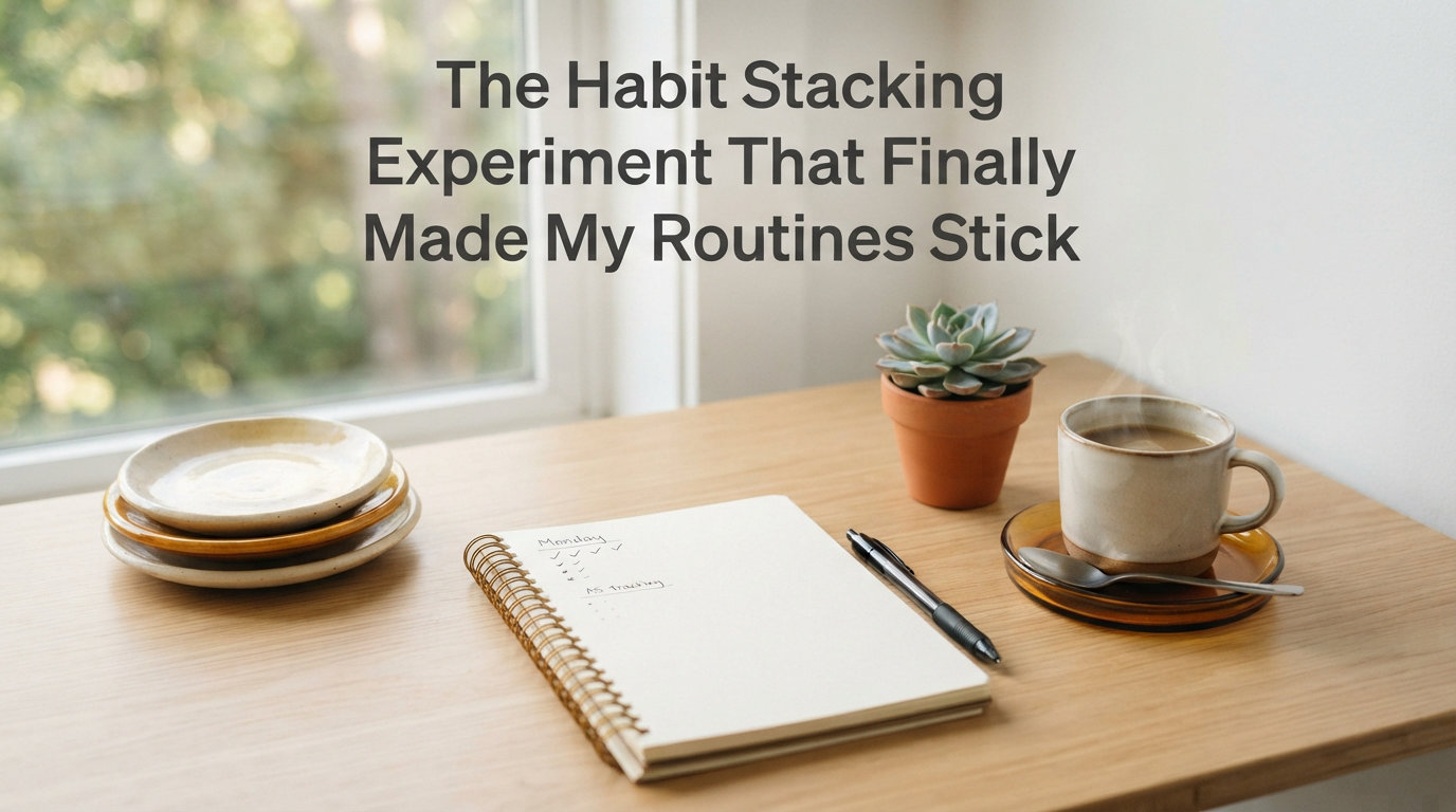 The Habit Stacking Experiment That Finally Made My Routines Stick