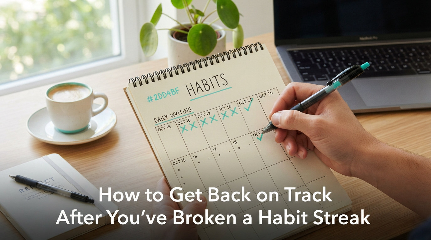 How to Get Back on Track After You've Broken a Habit Streak