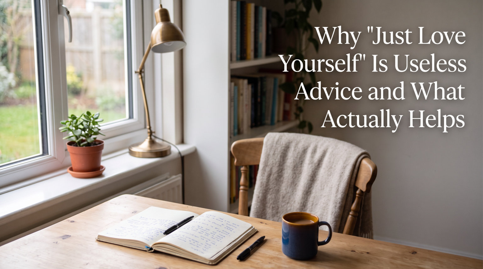 Why "Just Love Yourself" Is Useless Advice and What Actually Helps