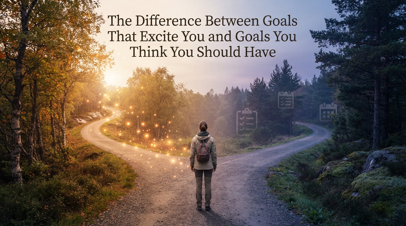 The Difference Between Goals That Excite You and Goals You Think You Should Have