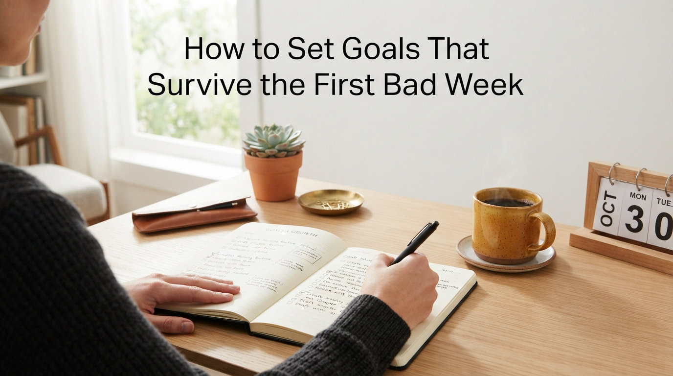 How to Set Goals That Survive the First Bad Week