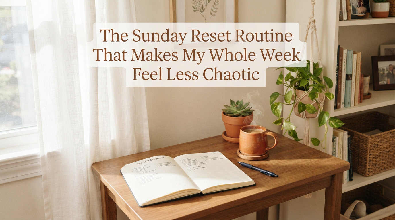 The Sunday Reset Routine That Makes My Whole Week Feel Less Chaotic