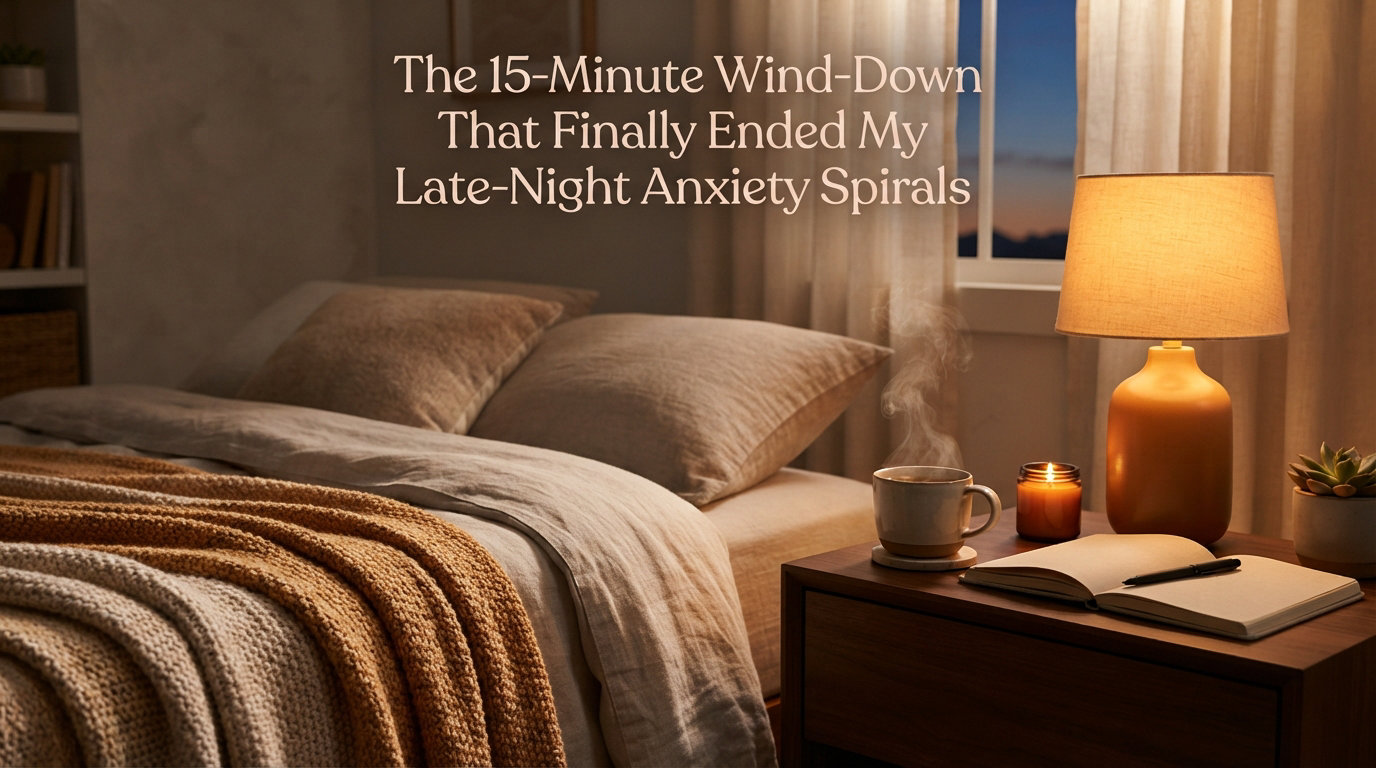 The 15-Minute Wind-Down That Finally Ended My Late-Night Anxiety Spirals