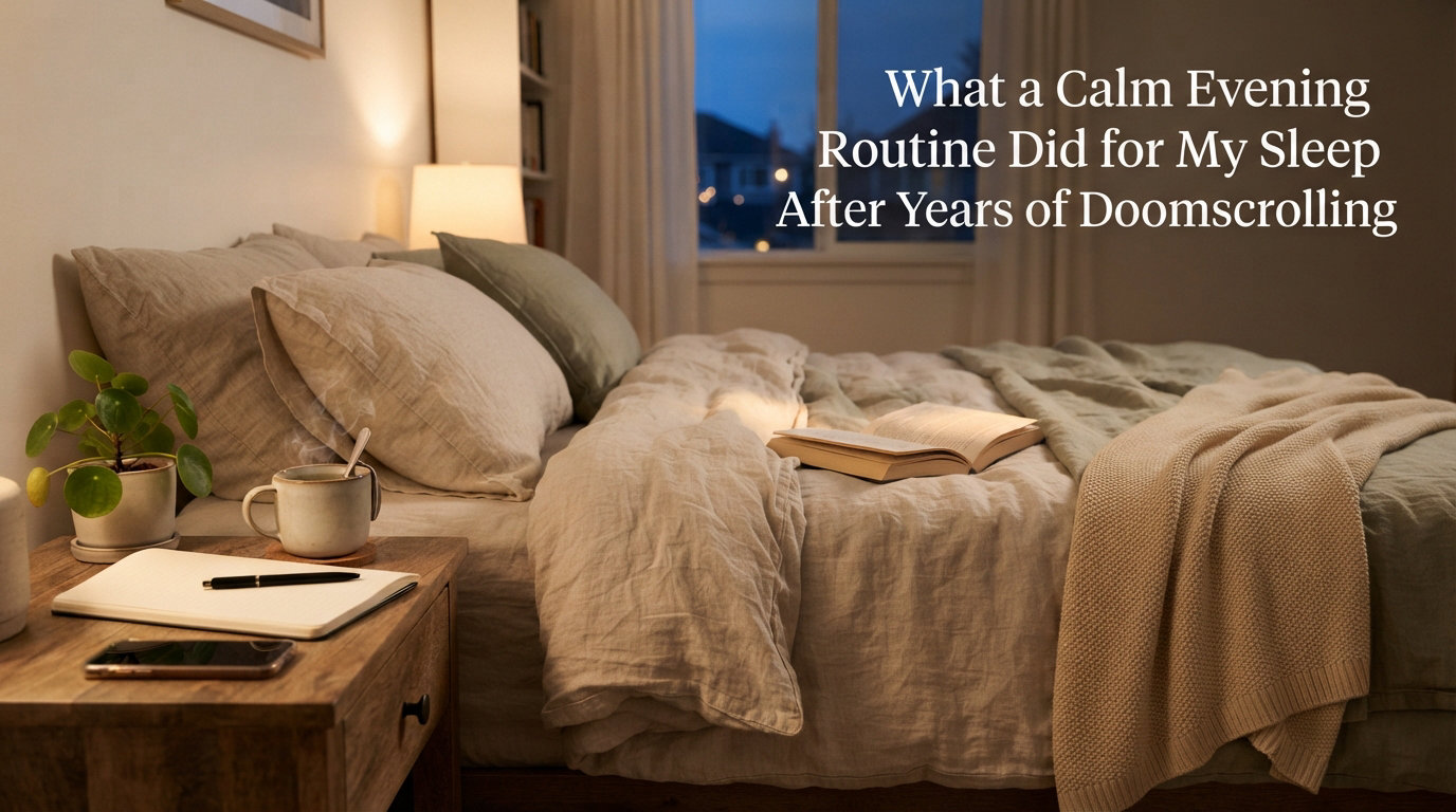 What a Calm Evening Routine Did for My Sleep After Years of Doomscrolling