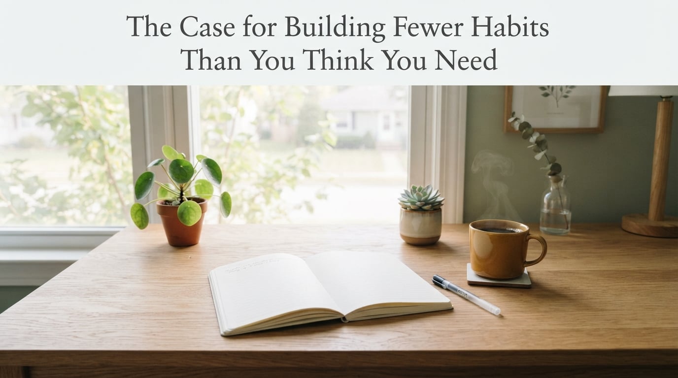 The Case for Building Fewer Habits Than You Think You Need