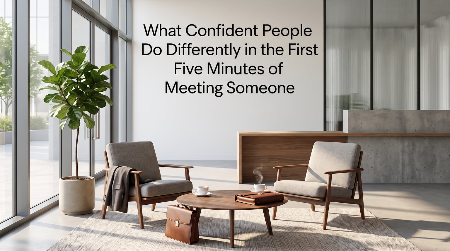 What Confident People Do Differently in the First Five Minutes of Meeting Someone