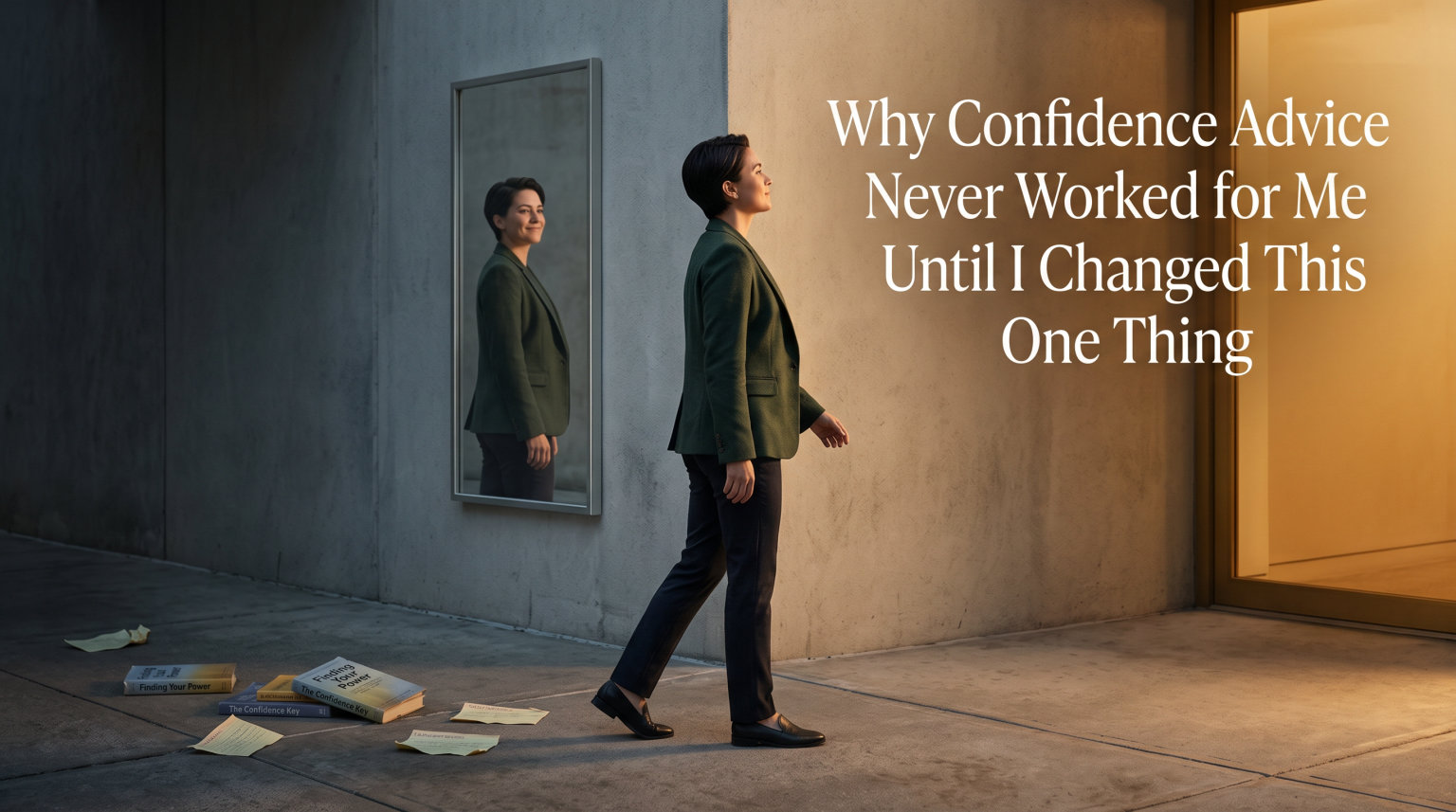 Why Confidence Advice Never Worked for Me Until I Changed This One Thing