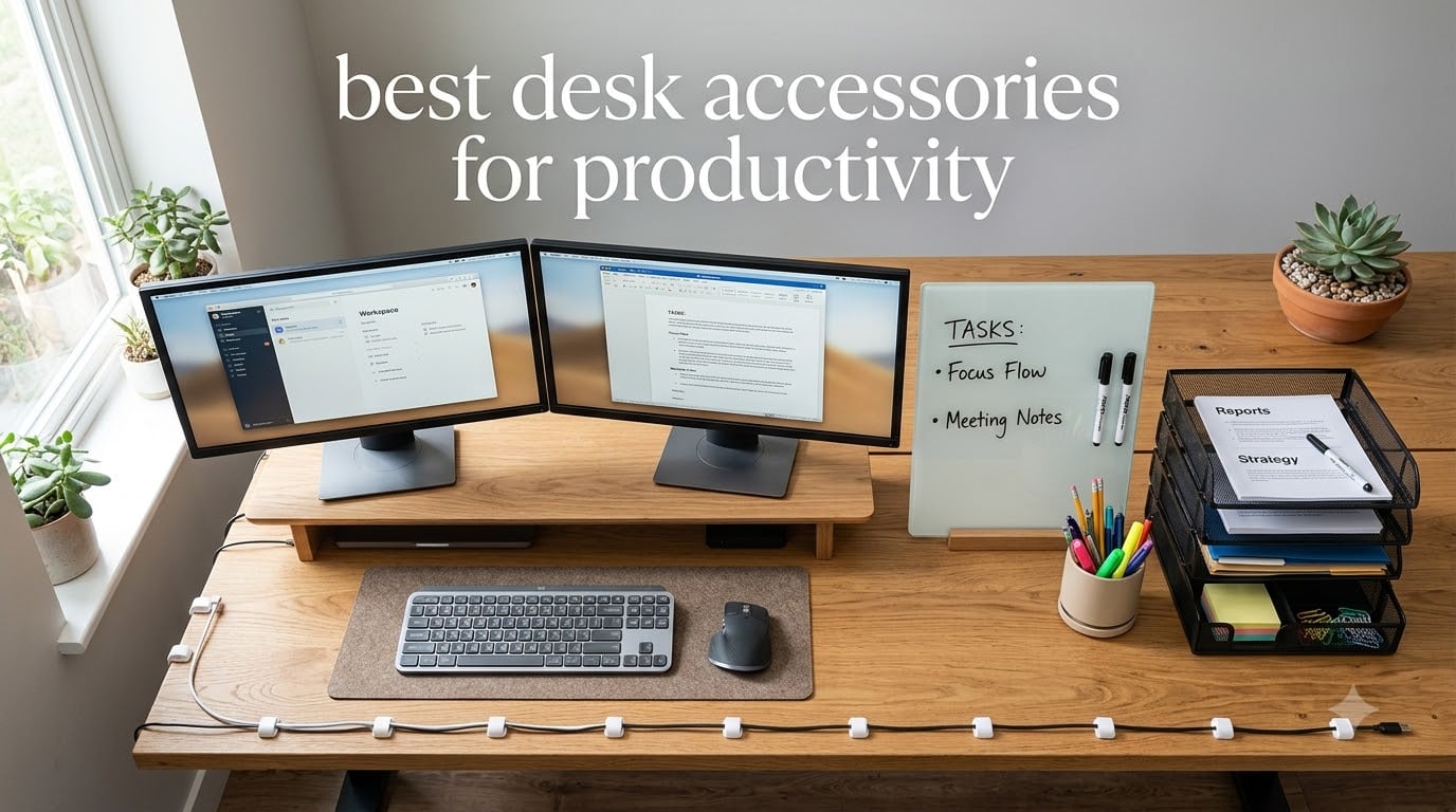 best desk accessories for productivity
