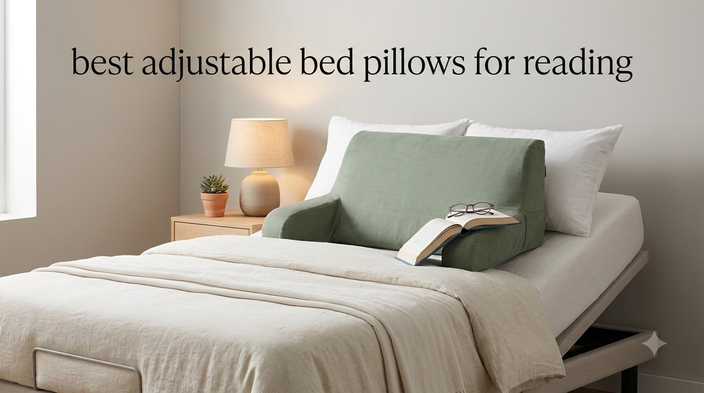 best adjustable bed pillows for reading