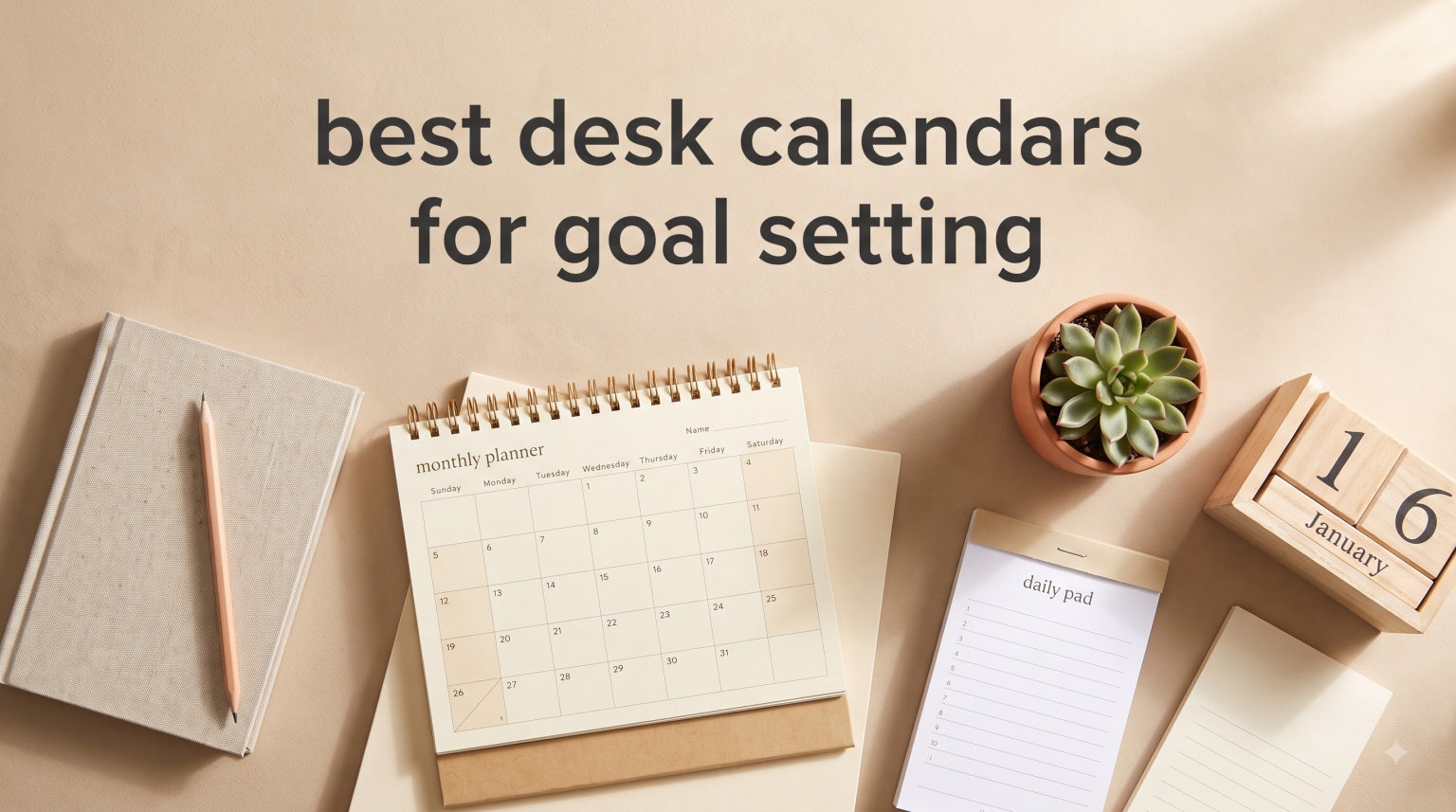best desk calendars for goal setting