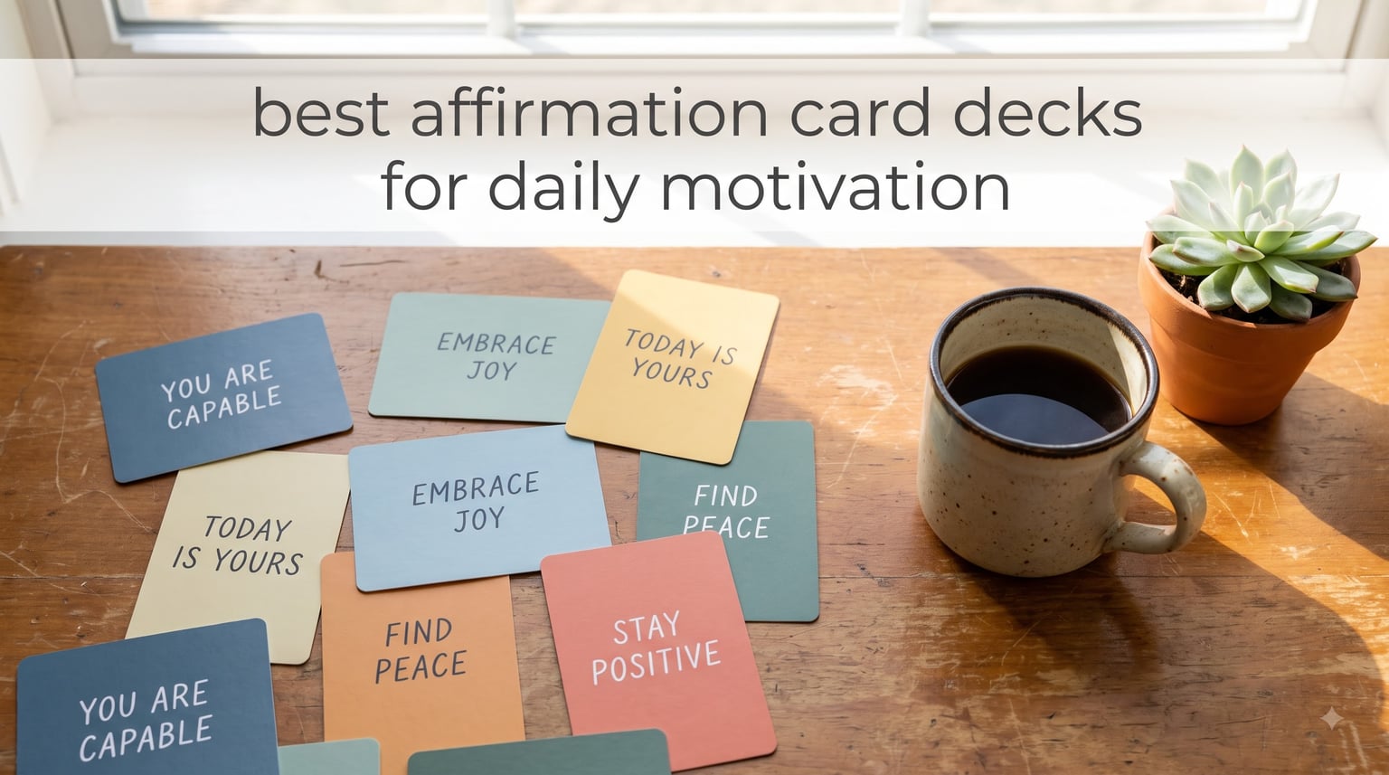 best affirmation card decks for daily motivation