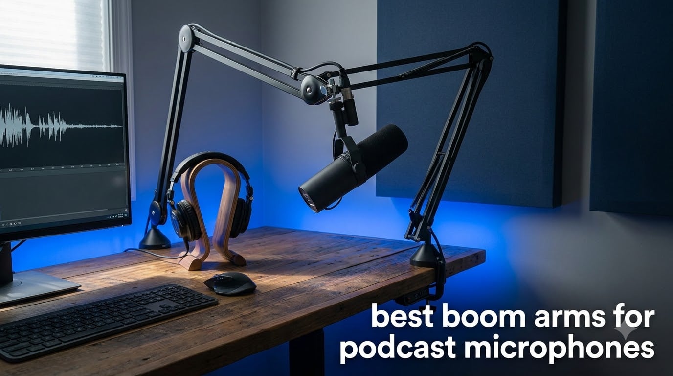 best boom arms for podcast microphones