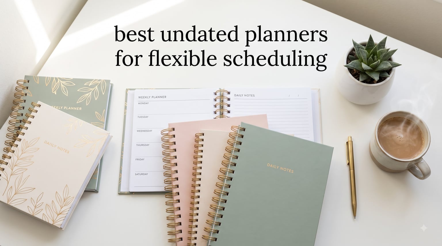 best undated planners for flexible scheduling