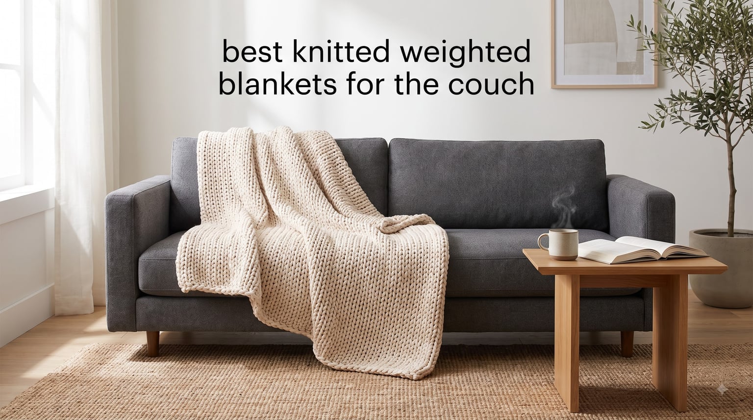 best knitted weighted blankets for the couch