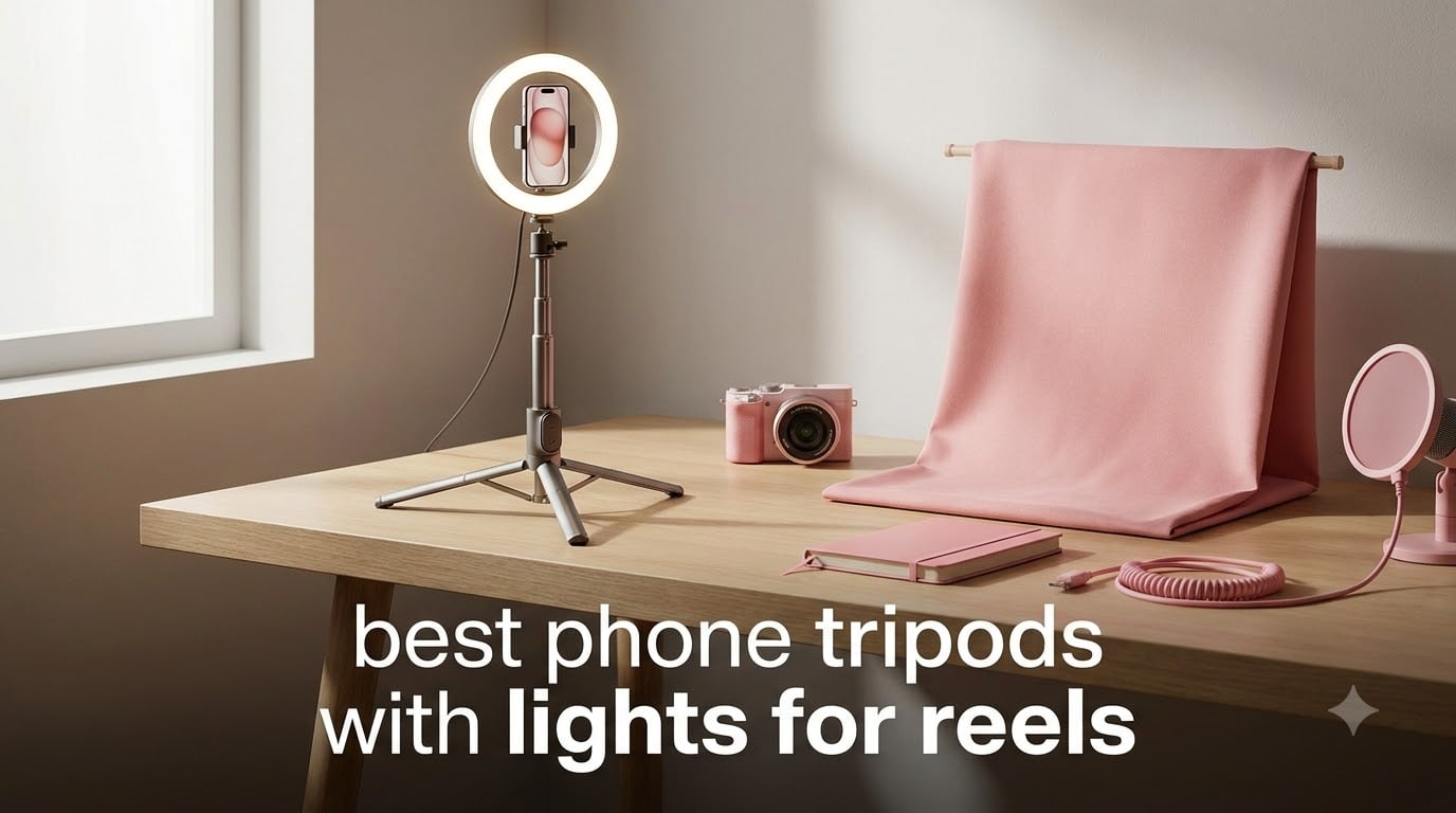 best phone tripods with lights for reels