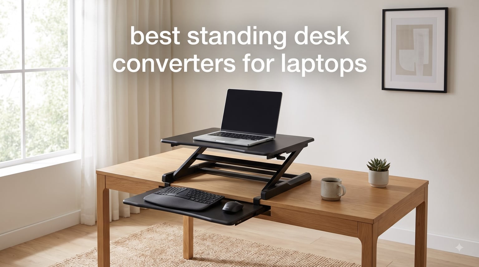best standing desk converters for laptops