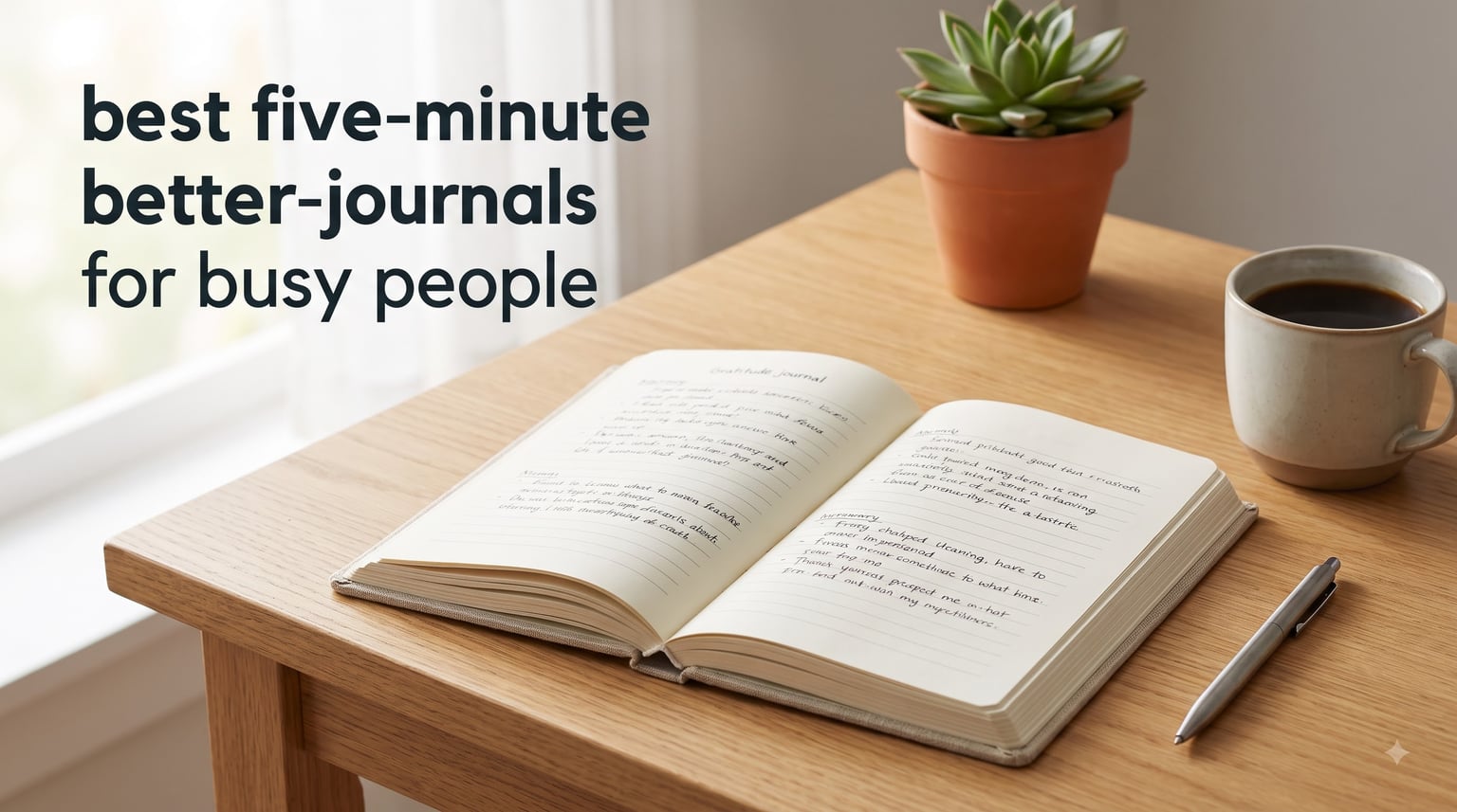 best five-minute journals for busy people