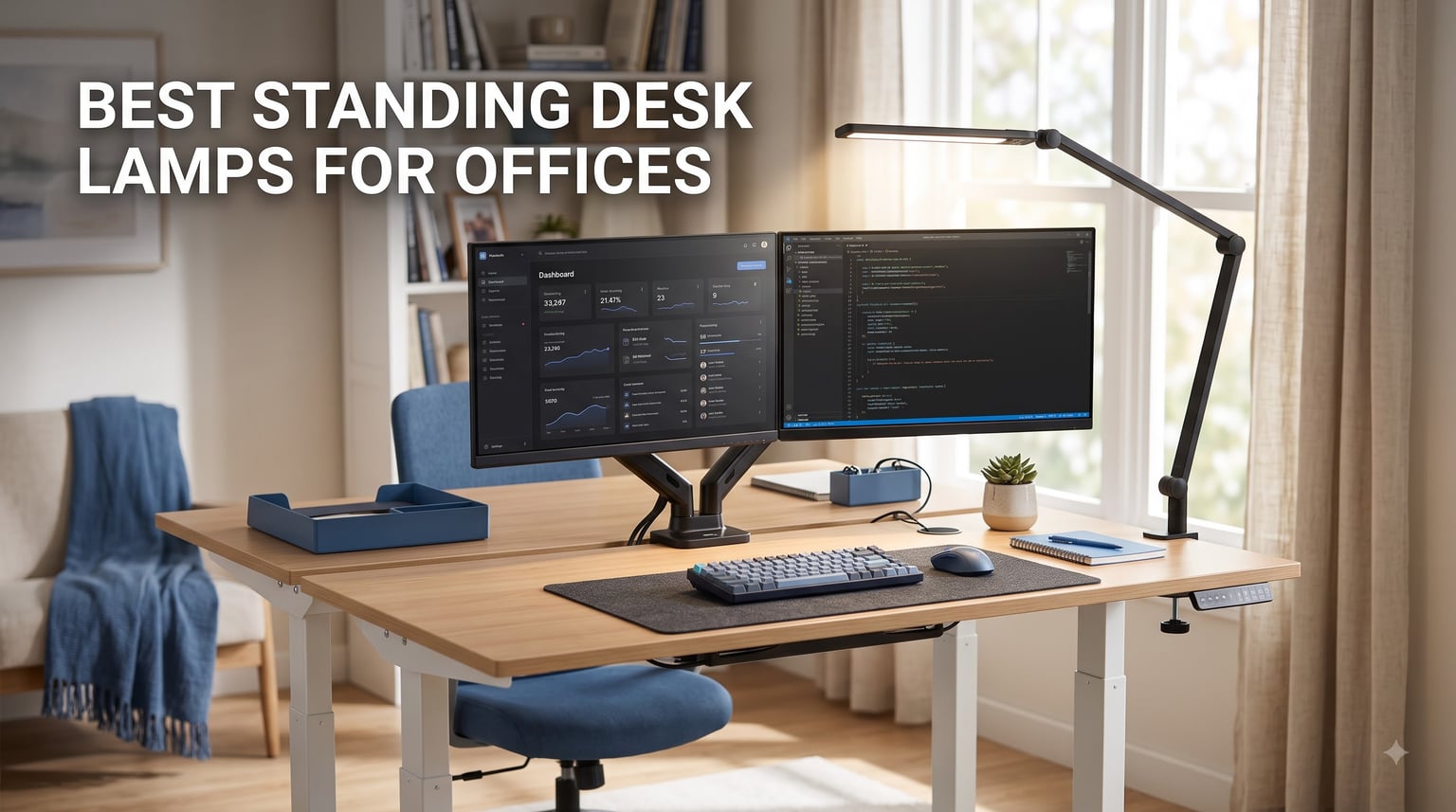 best standing desk lamps for offices