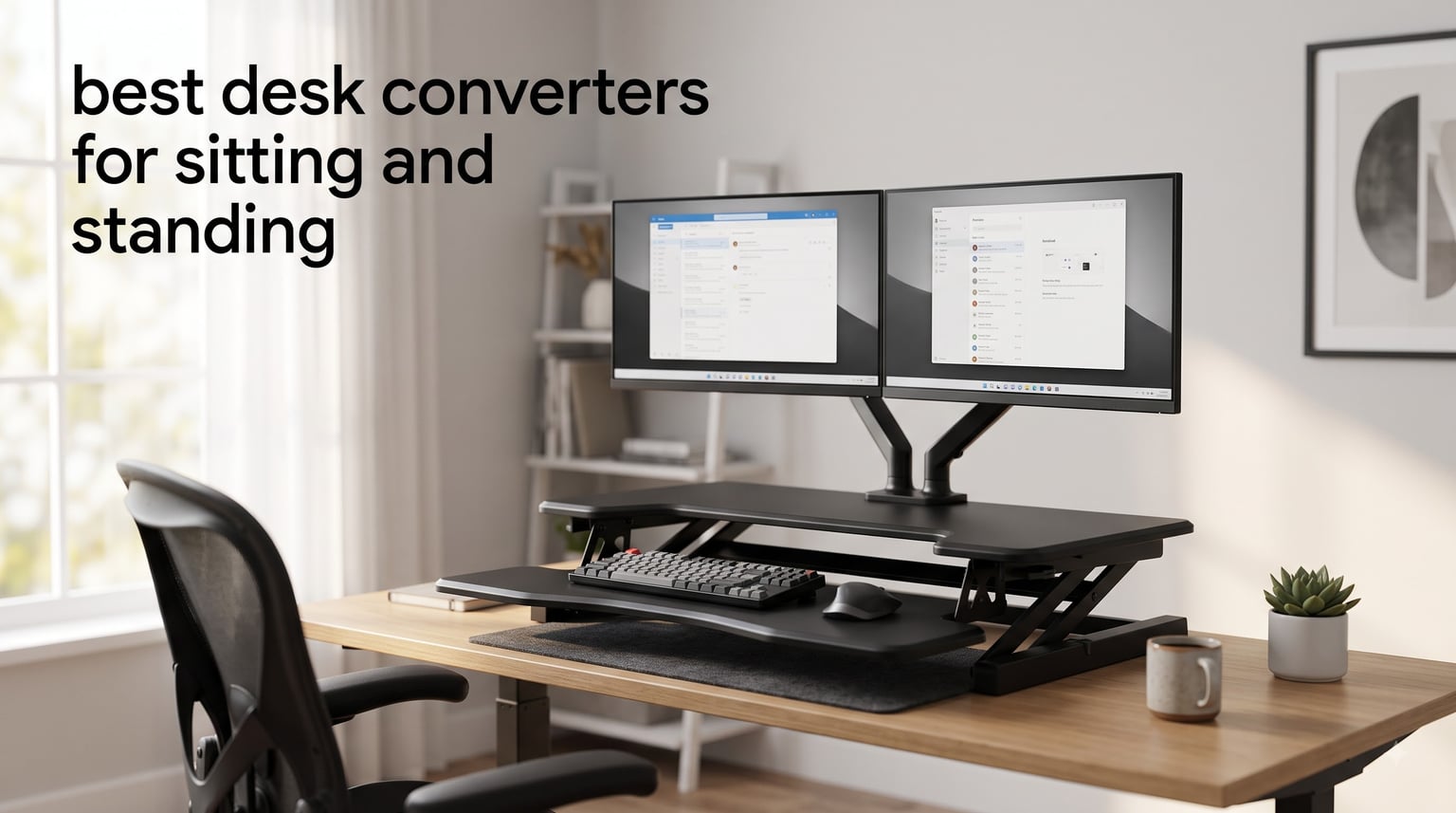 best desk converters for sitting and standing