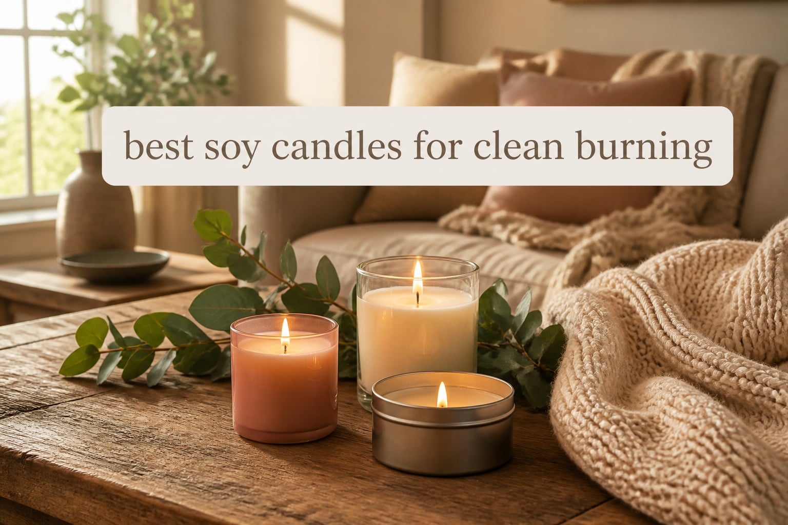 best soy candles for clean burning
