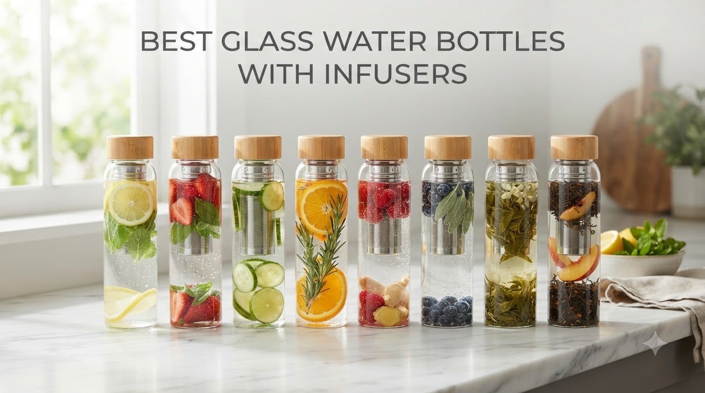 best glass water bottles with infusers