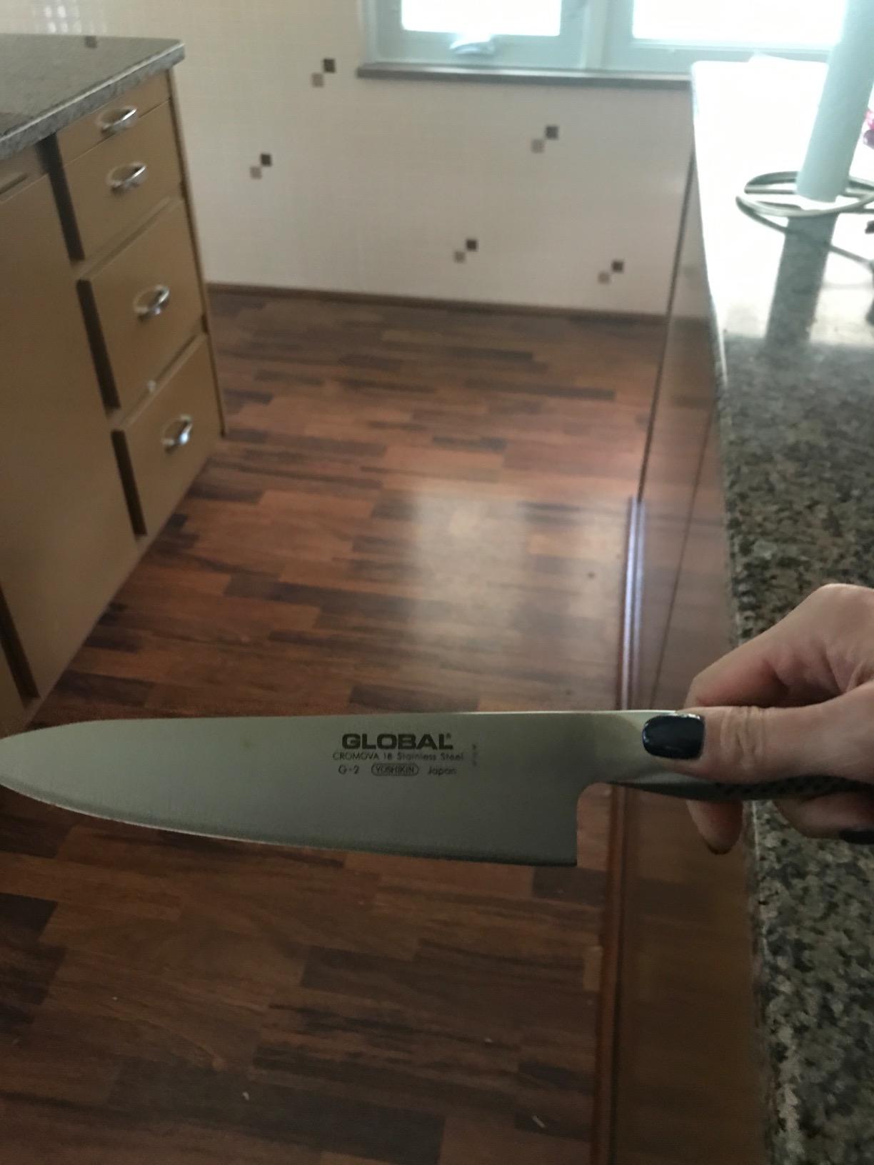 Global - 8 inch, 20cm Chef's Knife,Silver customer photo 2