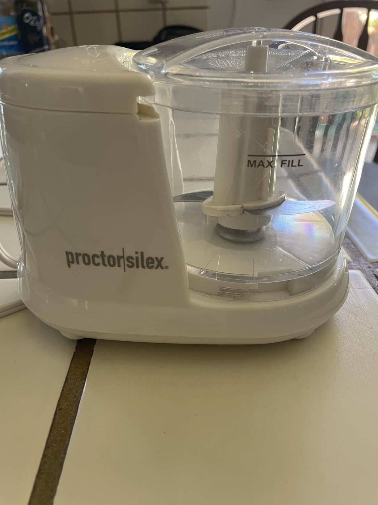 Proctor Silex Durable Electric Vegetable Chopper & Mini Food Processor | 1.5 Cup Bowl | Pulse Speed Control For Chopping, Puree & Emulsify | Stainless Steel Blades | Dishwasher Safe | White | 72500J customer photo 1