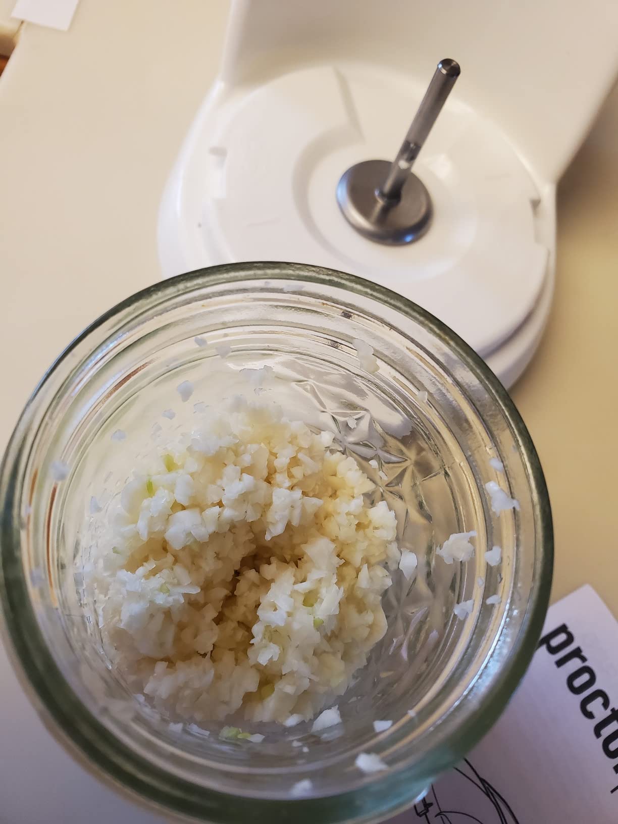 Proctor Silex Durable Electric Vegetable Chopper & Mini Food Processor | 1.5 Cup Bowl | Pulse Speed Control For Chopping, Puree & Emulsify | Stainless Steel Blades | Dishwasher Safe | White | 72500J customer photo 2