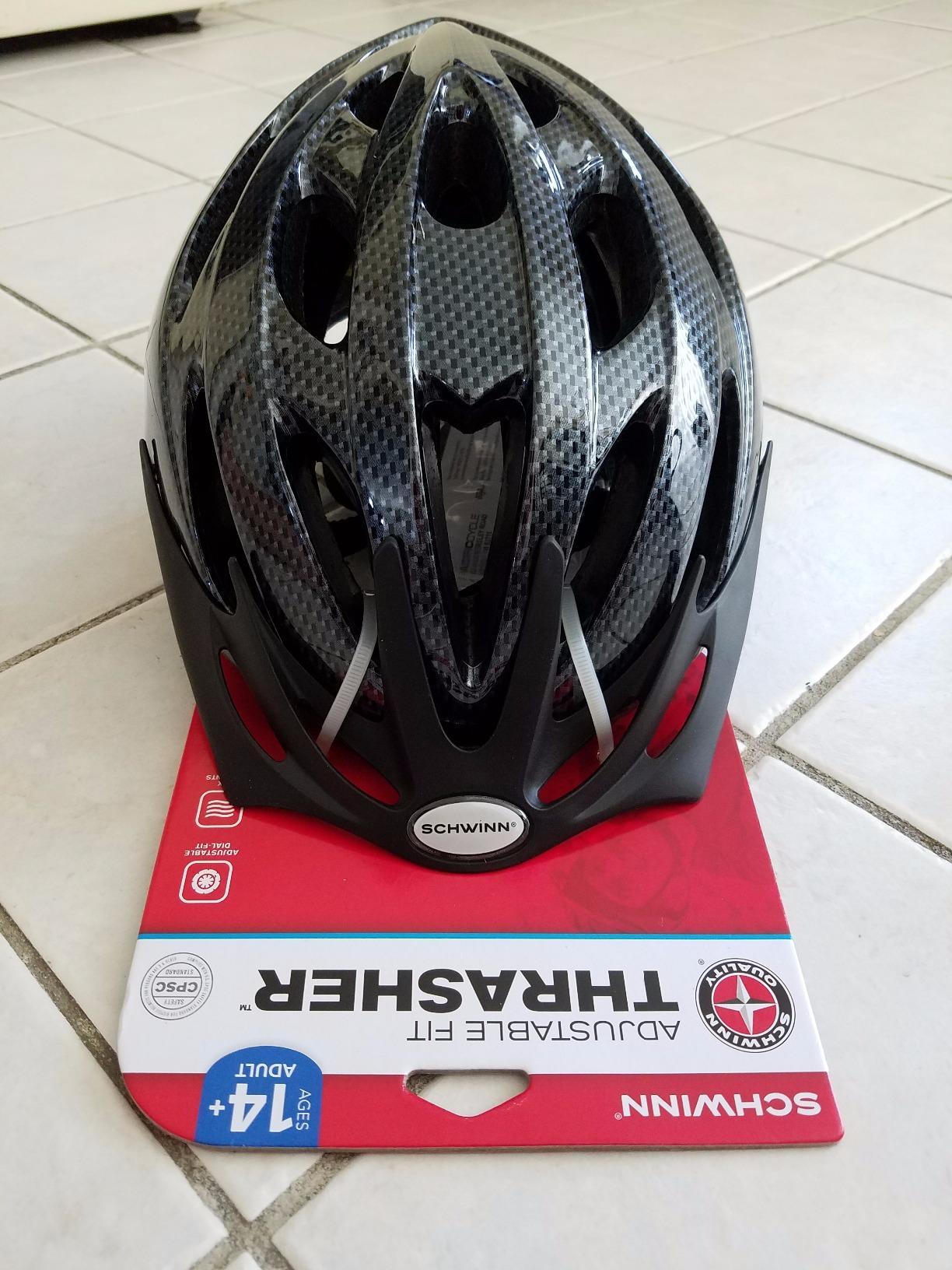 Schwinn Thrasher Helmet for Adults, Size 58-62 cm for Riders Ages 14+, Microshell, Adjustable Dial & Straps, Interior Padding, Air Vents, Visor, Adult Bike Helmet customer photo 1