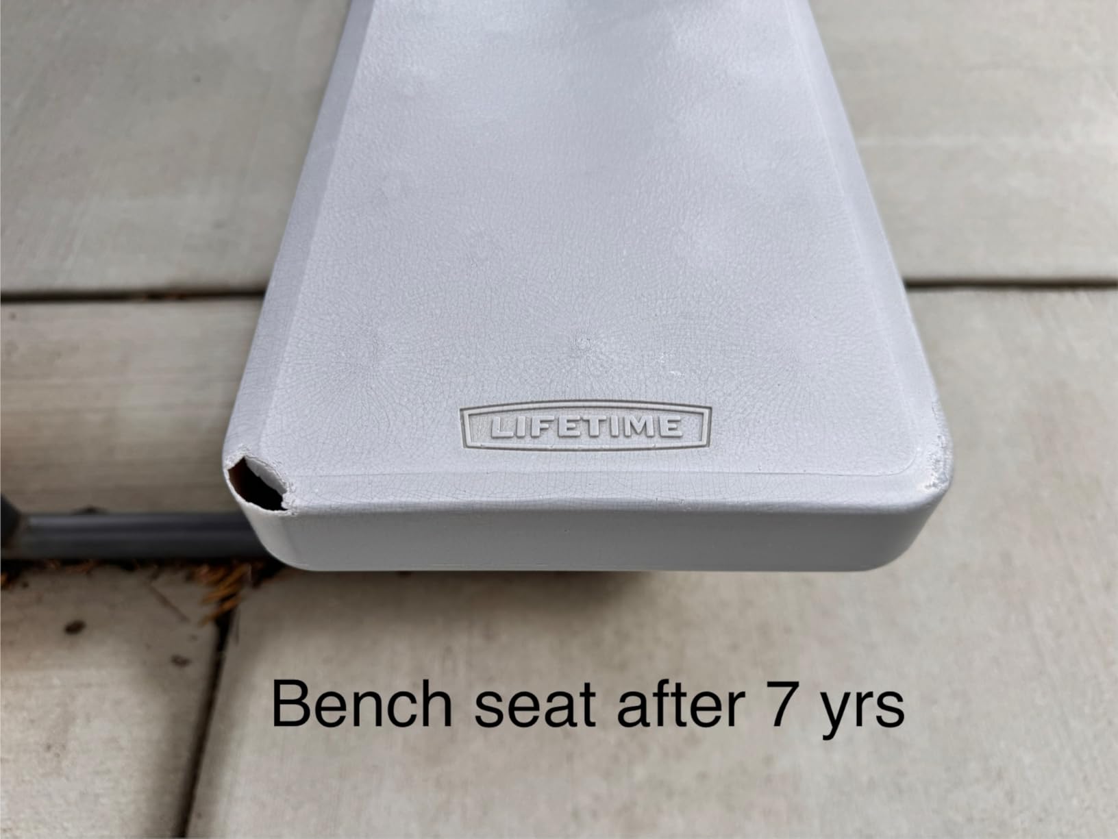LIFETIME 6‑Foot Folding Picnic Table, Outdoor Portable Bench Seating for 8, UV‑Protected HDPE, Powder‑Coated Steel Frame, Stain‑Resistant, Folds Flat for Storage customer photo 1