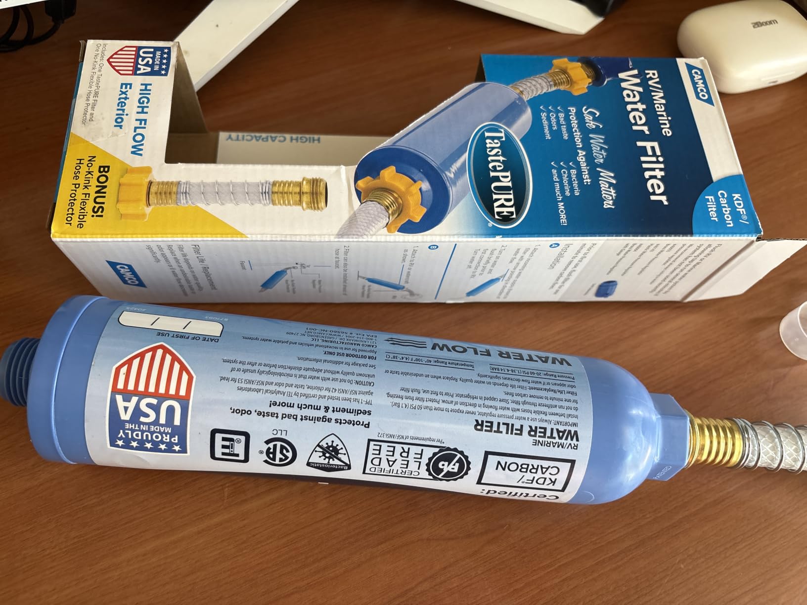Camco Tastepure RV Water Filter - GAC & KDF Filtration - Made in the USA customer photo 2