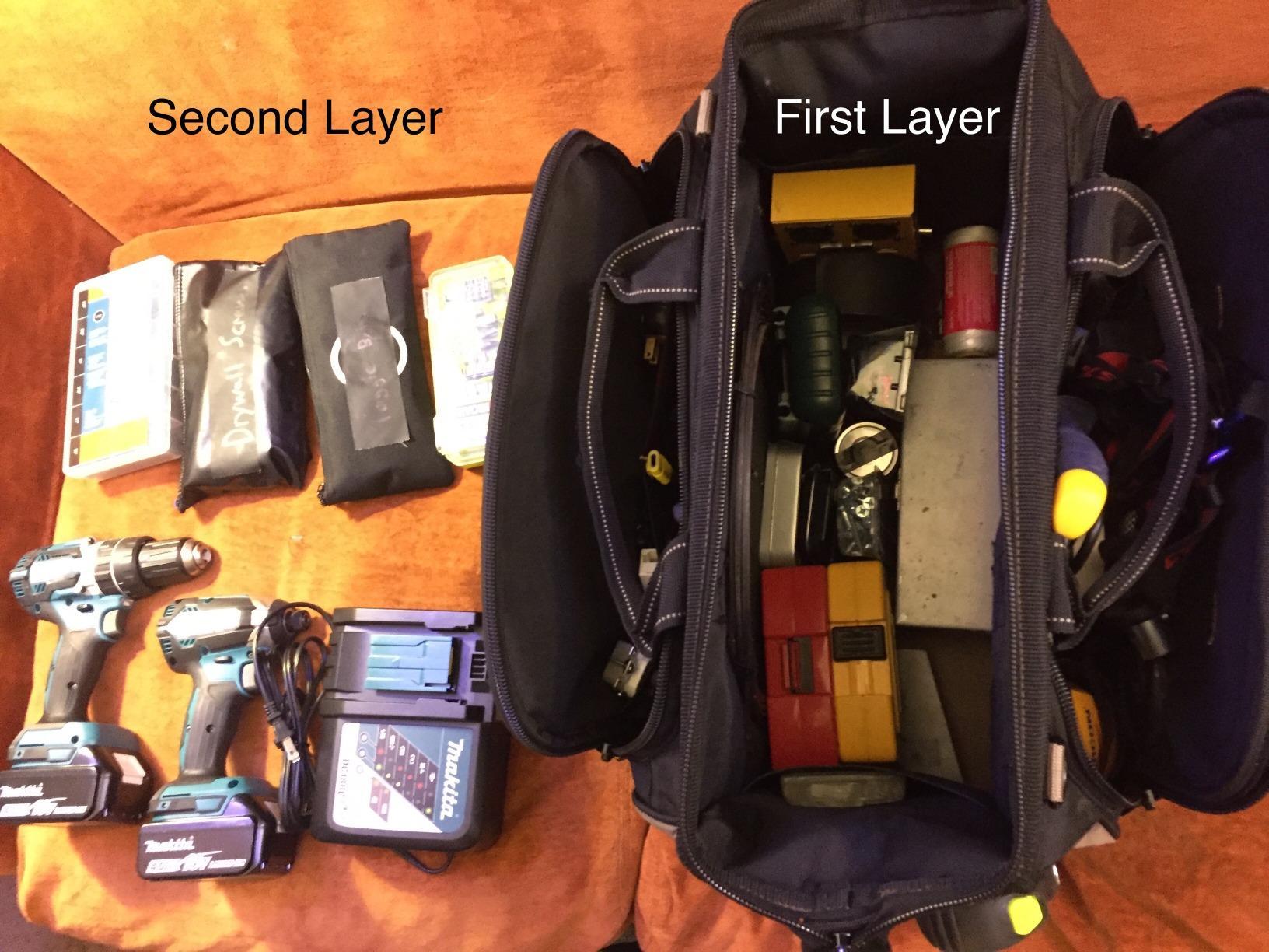 Custom Leathercraft1539 Multi-Compartment 50 Pocket Tool Bag customer photo 2