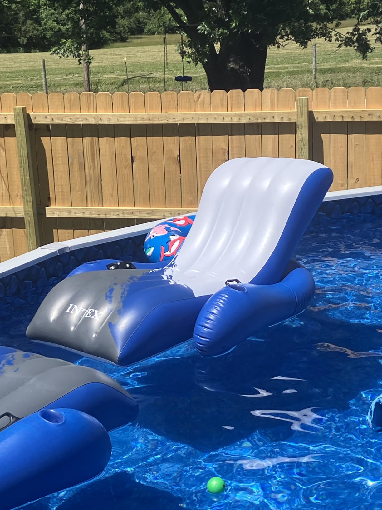 INTEX Inflatable Floating Swimming Pool Recliner Lounge Chair for Adults customer photo 1