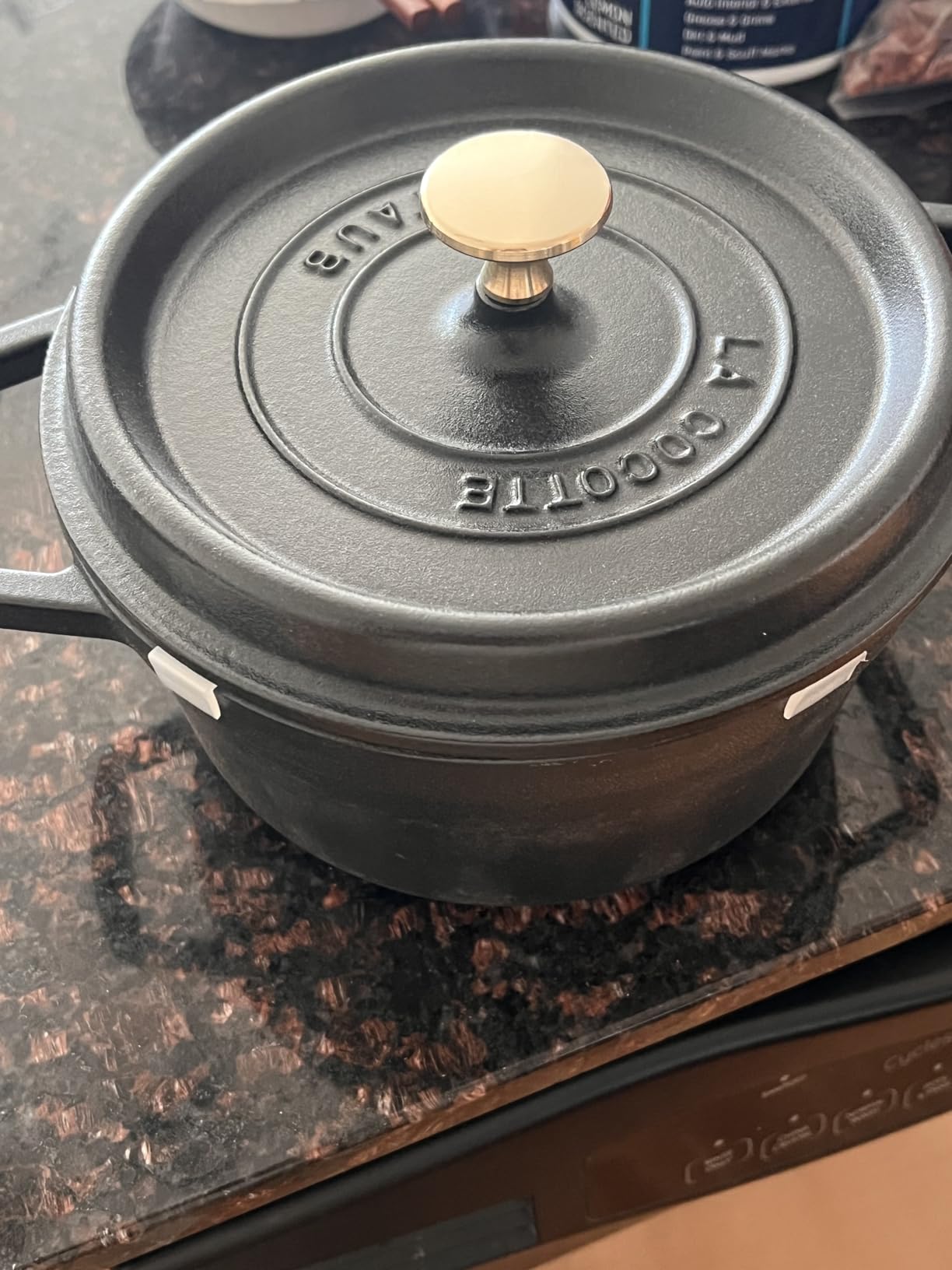 Staub Cast Iron 7-qt Round Cocotte - Basil, Made in France customer photo 1