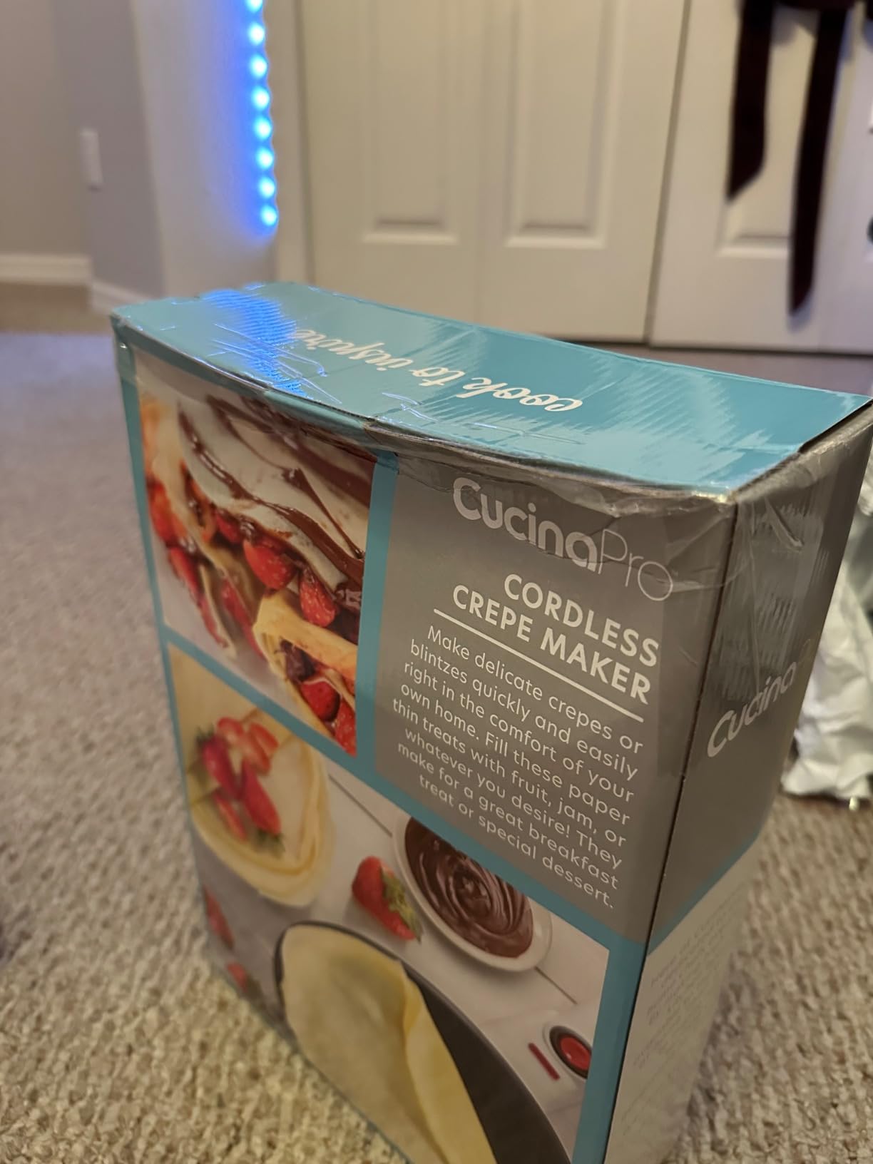 CucinaPro Cordless Crepe Maker, Non-Stick Dipping Plate, Electric Base customer photo 2