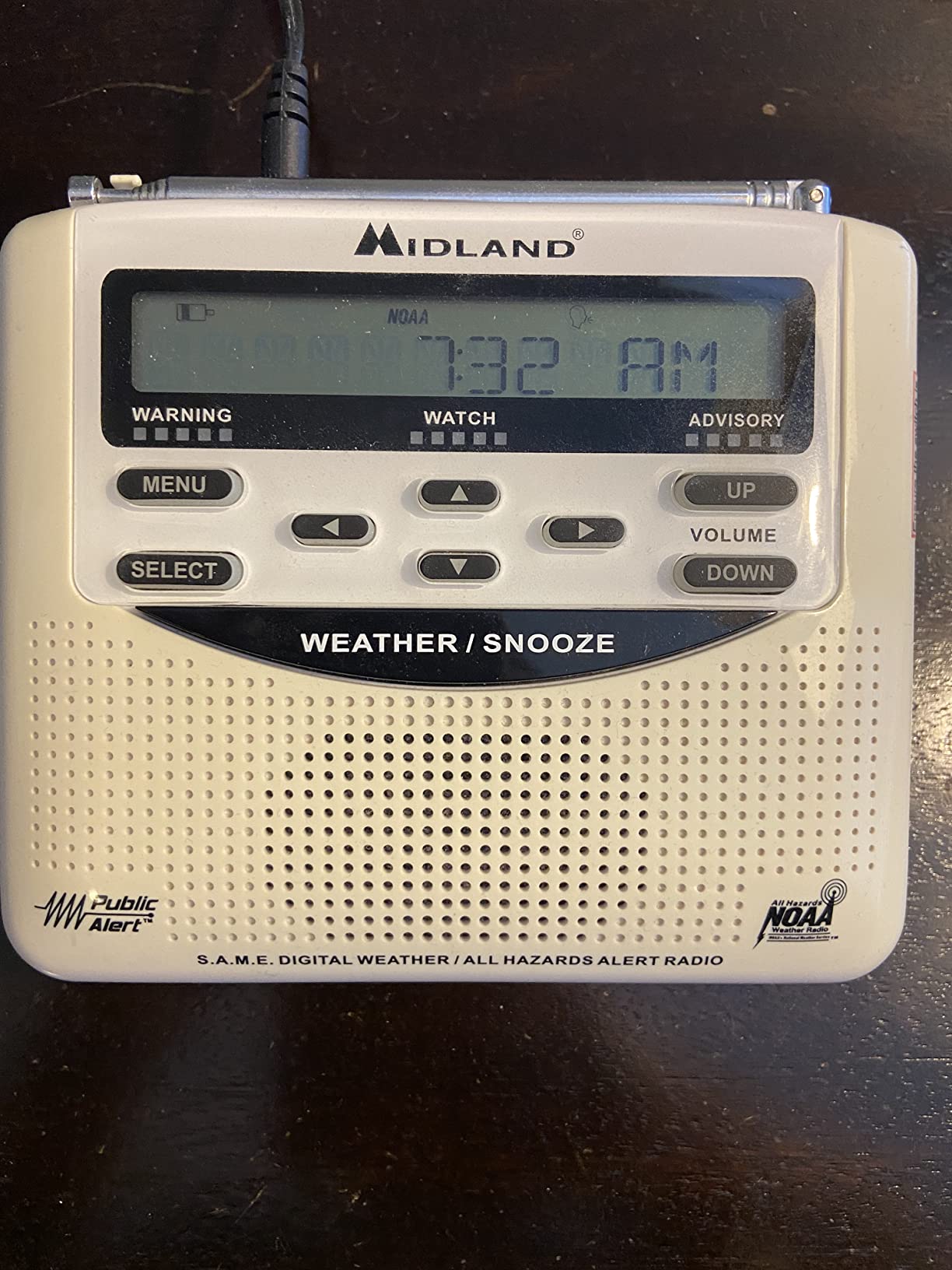 Midland - WR120B - NOAA Emergency Weather Alert Radio | Localized Programming, Trilingual Display, 60+ Emergency Alerts, Alarm, Selectable Alert Tone customer photo 1